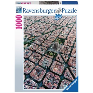 Ravensburger (15187) - "Barcelona von Oben" - 1000 Teile Puzzle