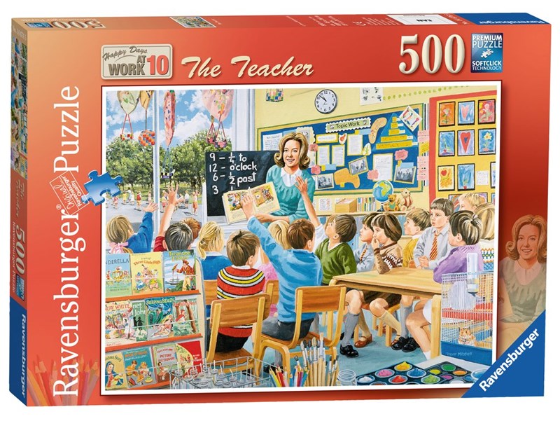 Ravensburger (14676) "Happy Days at Work, The Teacher" 500 Teile Puzzle
