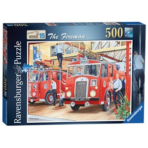 Ravensburger (14782) - Trevor Mitchell: "The Fireman" - 500 Teile Puzzle
