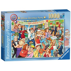 Ravensburger (19769) - Geoffrey Tristram: "Office Christmas Party" - 1000 Teile Puzzle