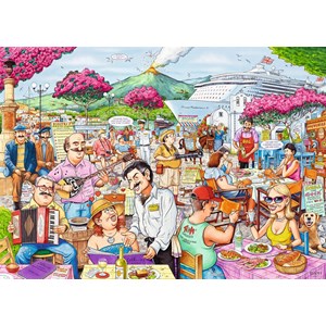 Ravensburger (19820) - Geoffrey Tristram: "The Cruise Ship" - 1000 Teile Puzzle