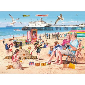 Ravensburger (14753) - Andy Walker: "A Day at the Beach" - 500 Teile Puzzle