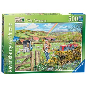Ravensburger (14360) - Trevor Mitchell: "Die Farmer" - 500 Teile Puzzle