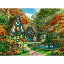 Ravensburger (14792) - "Cottage im Herbst" - 500 Teile Puzzle