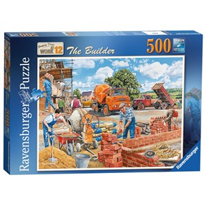 Ravensburger (14736) - Trevor Mitchell: "The Builder" - 500 Teile Puzzle