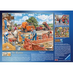 Ravensburger (14736) - Trevor Mitchell: "The Builder" - 500 Teile Puzzle