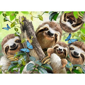Ravensburger (14790) - "Faultier Selfie" - 500 Teile Puzzle