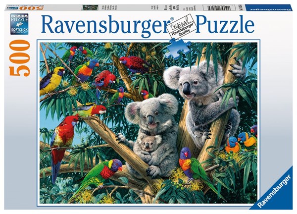Ravensburger (14826) - "Koalas im Baum" - 500 Teile Puzzle