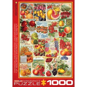 Eurographics (6000-0818) - "Früchte-Saatgutkatalog" - 1000 Teile Puzzle