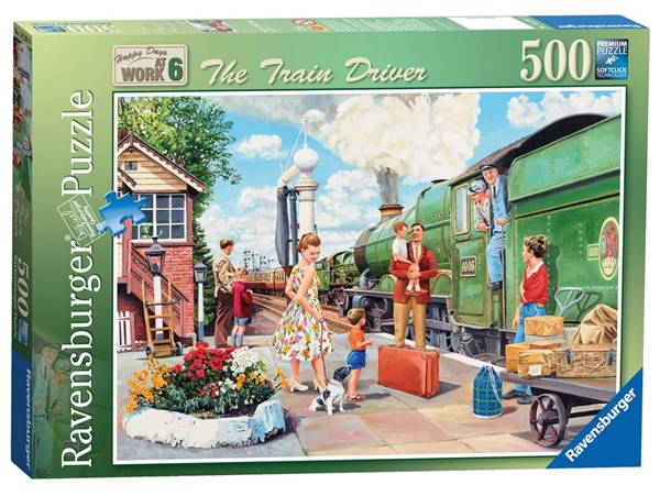 Ravensburger (14291) - Trevor Mitchell: "The Train Driver" - 500 Teile Puzzle