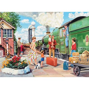 Ravensburger (14291) - Trevor Mitchell: "The Train Driver" - 500 Teile Puzzle
