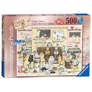 Ravensburger (14794) - Linda Jane Smith: "Kitty's Cakes" - 500 Teile Puzzle