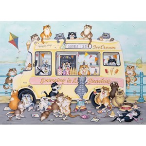 Ravensburger (19700) - Linda Jane Smith: "Sunset Ices" - 1000 Teile Puzzle