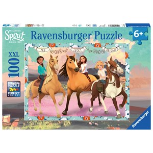 Ravensburger (10748) - "Spirit, Lucky und ihre Freundinnen" - 100 Teile Puzzle