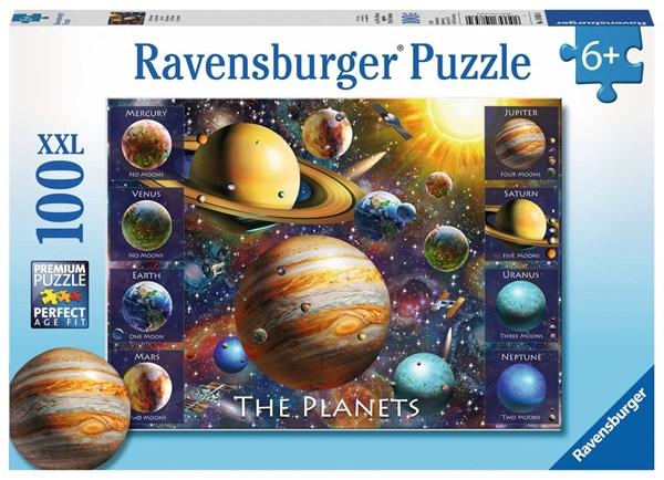 Ravensburger (10853) - "The Planets" - 100 Teile Puzzle