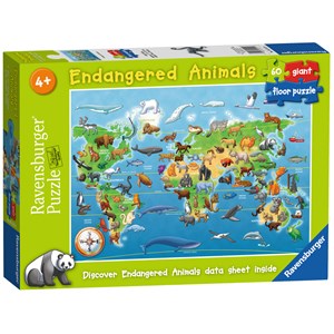 Ravensburger (05515) - "Endangered Animals" - 60 Teile Puzzle