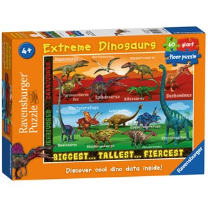 Ravensburger (05516) - "Extreme Dinosaurs" - 60 Teile Puzzle