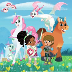 Ravensburger (08056) - "Nella, die Ritterprinzessin" - 49 Teile Puzzle