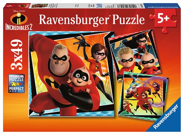 Ravensburger (08053) - "Die Unglaublichen 2" - 49 Teile Puzzle