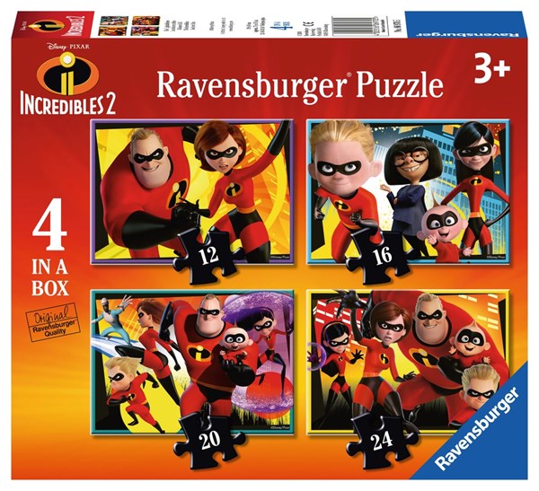 Ravensburger (06970) - "The Incredibles 2" - 12 16 20 24 Teile Puzzle