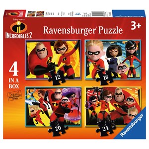 Ravensburger (06970) - "The Incredibles 2" - 12 16 20 24 Teile Puzzle