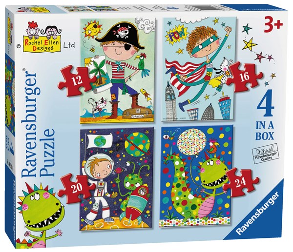 Ravensburger (06902) - "Boys" - 12 16 20 24 Teile Puzzle