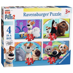 Ravensburger (03001) - "The Secret Life of Pets 2" - 12 16 20 24 Teile Puzzle