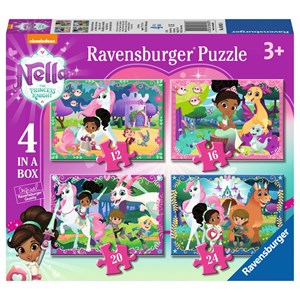 Ravensburger (06982) - "Nella the Princess Knight" - 12 16 20 24 Teile Puzzle