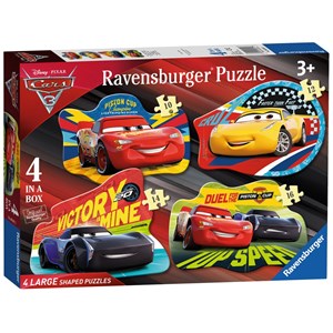 Ravensburger (06891) - "Cars 3" - 10 12 14 16 Teile Puzzle
