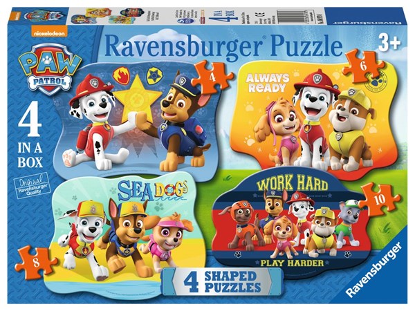 Ravensburger (06979) - "Paw Patrol" - 4 6 8 10 Teile Puzzle