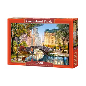 Castorland (C-104376) - "Abendspaziergang durch den Central Park" - 1000 Teile Puzzle