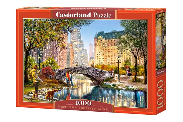 Castorland (C-104376) - "Abendspaziergang durch den Central Park" - 1000 Teile Puzzle