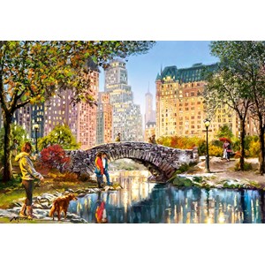 Castorland (C-104376) - "Abendspaziergang durch den Central Park" - 1000 Teile Puzzle