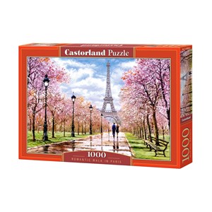 Castorland (C-104369) - "Romantischer Spaziergang durch Paris" - 1000 Teile Puzzle