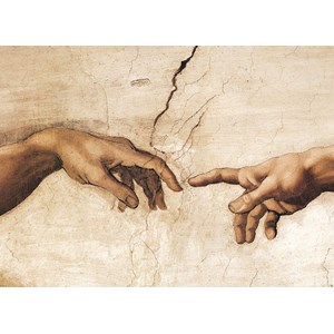 Eurographics (6000-2016) - Michelangelo: "Die Erschaffung des Menschen" - 1000 Teile Puzzle