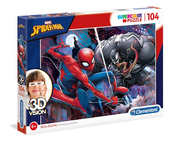 Clementoni (20148) - "Spiderman" - 104 Teile Puzzle
