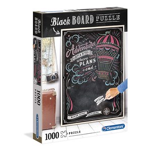 Clementoni (39478) - "Black Board. Travel" - 1000 Teile Puzzle