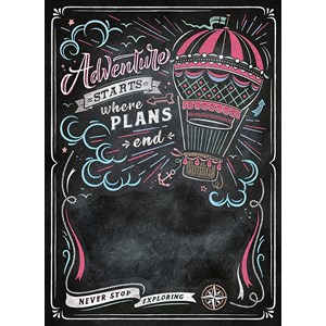 Clementoni (39478) - "Black Board. Travel" - 1000 Teile Puzzle