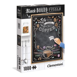 Clementoni (39466) - "Black Board Coffee" - 1000 Teile Puzzle