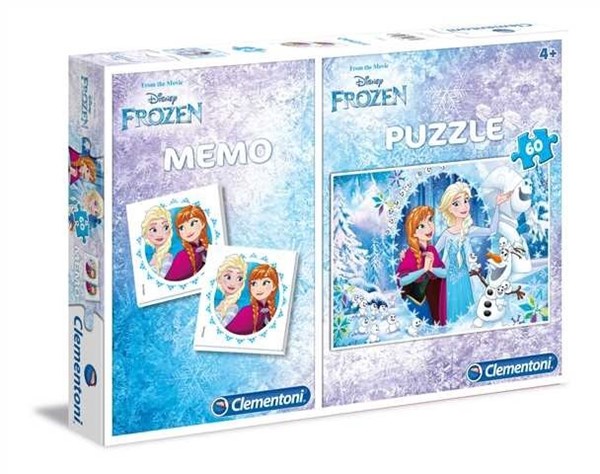 Clementoni (07916) - "Frozen + Memo" - 60 Teile Puzzle