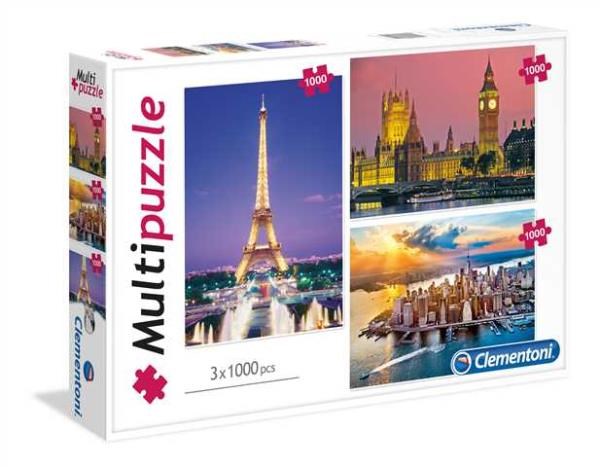 Clementoni (08009) - "Cities" - 1000 Teile Puzzle