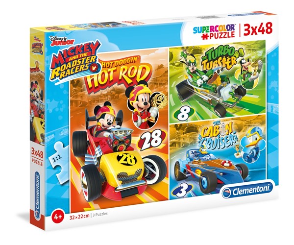 Clementoni (25227) - "Mickey and The Roadster Racers" - 48 Teile Puzzle