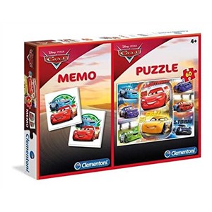 Clementoni (07918) - "Cars + Memo" - 60 Teile Puzzle