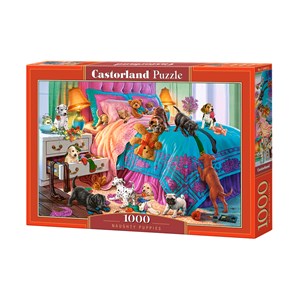 Castorland (C-104475) - "Ungezogene Welpen" - 1000 Teile Puzzle