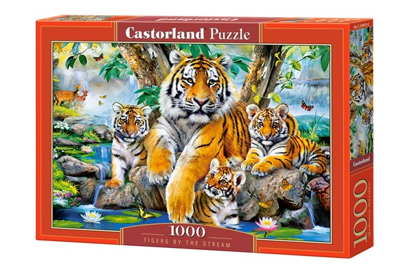 Castorland (C-104413) - "Tiger am Fluss" - 1000 Teile Puzzle