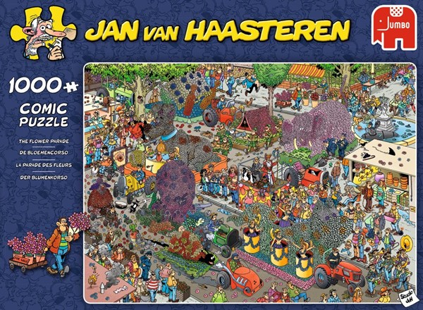 Jumbo (19071) - Jan van Haasteren: "Die Blumen Parade" - 1000 Teile Puzzle