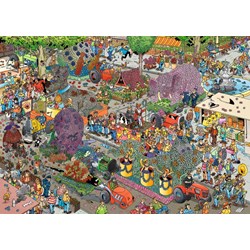 Jumbo (19071) - Jan van Haasteren: "Die Blumen Parade" - 1000 Teile Puzzle