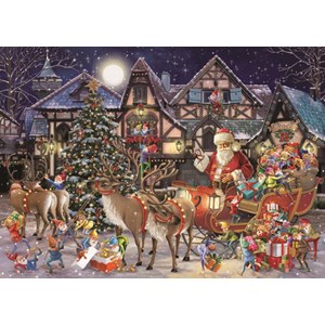 Jumbo (11182) - "Santa’s Christmas Helpers" - 1000 Teile Puzzle