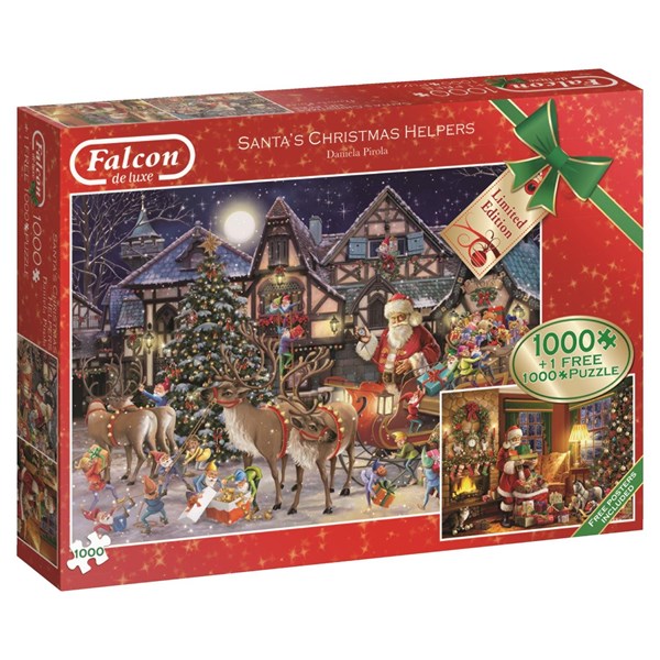 Jumbo (11182) - "Santa’s Christmas Helpers" - 1000 Teile Puzzle