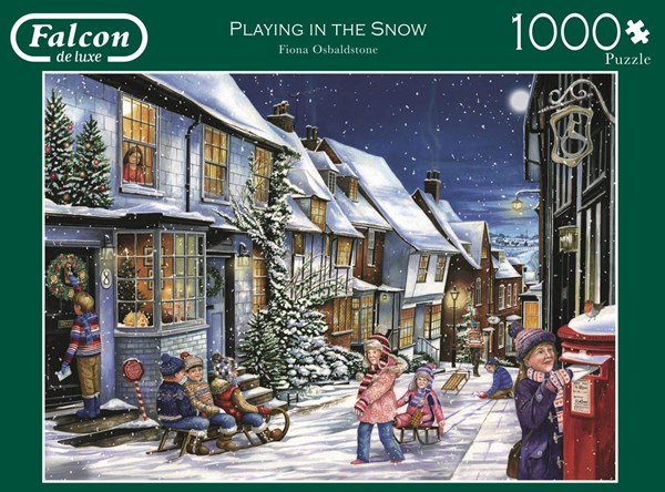 Falcon (11229) - "Im Schnee Spielen" - 1000 Teile Puzzle